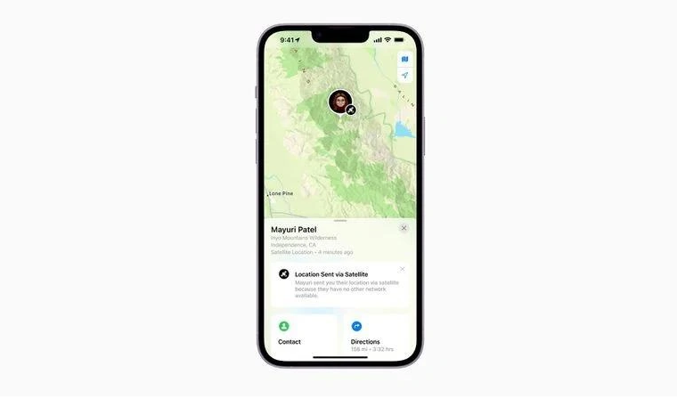 长安苹果14维修分享iPhone14系列中 FindMy功能通过卫星分享位置方法教程 