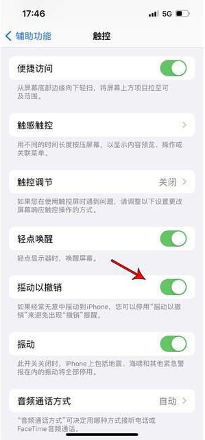 长安苹果手机维修分享iPhone手机如何设置摇一摇删除文字 